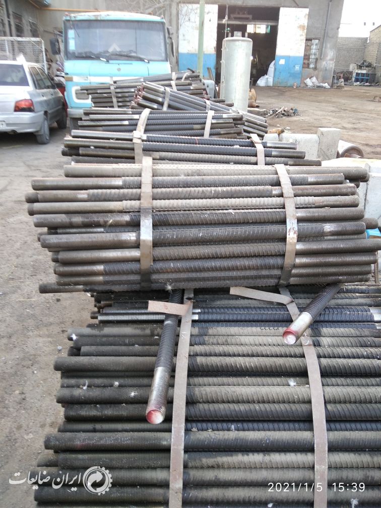 میلگرد 40 طول1متر دو سر رزوه