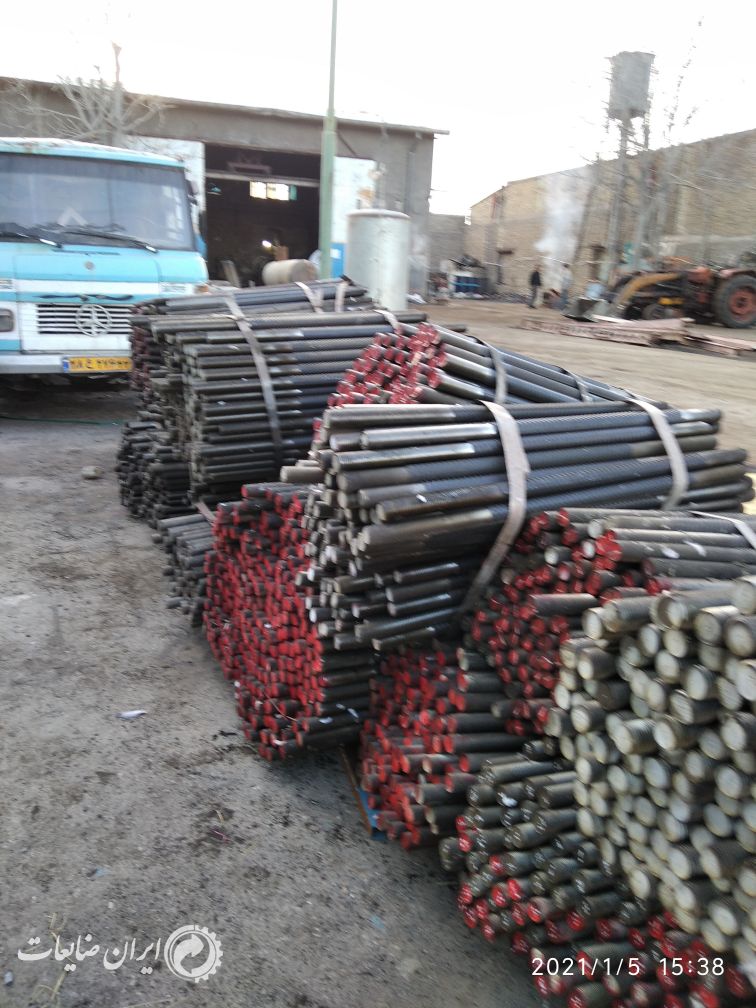 میلگرد 40 طول1متر دو سر رزوه