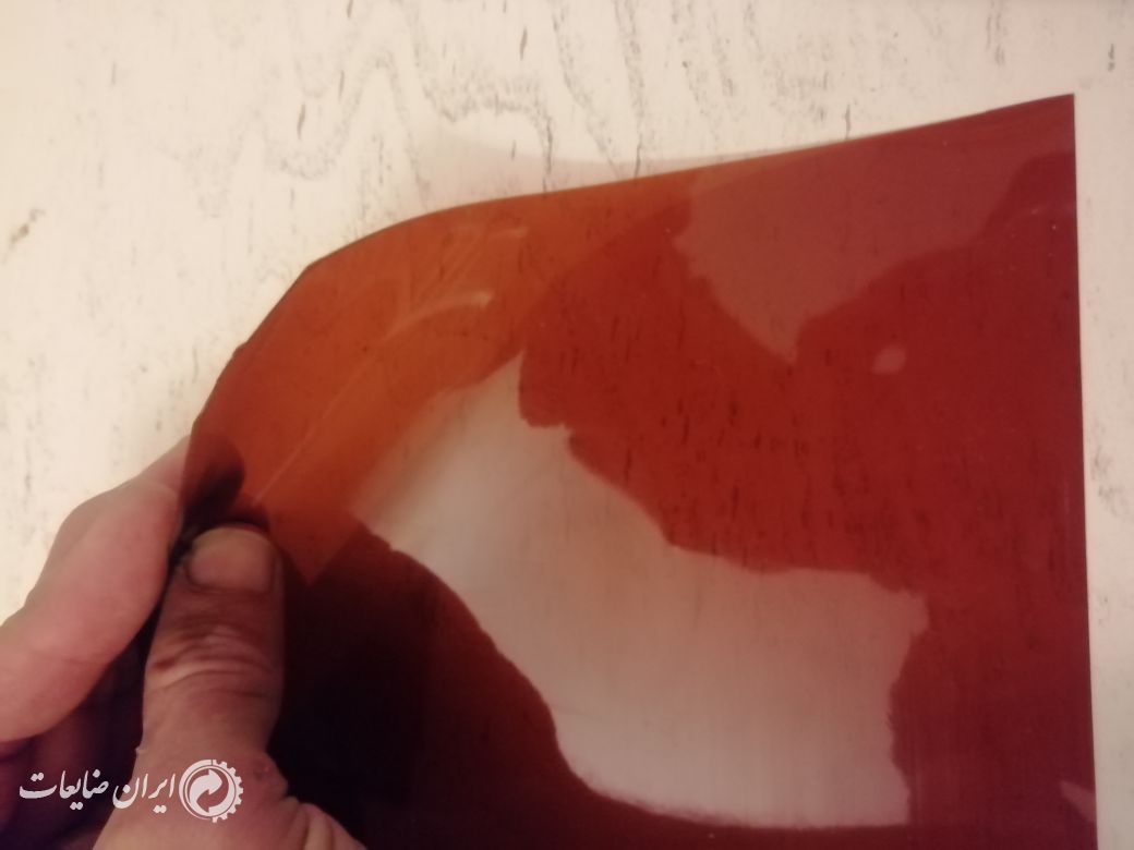 رول ورق pvc وکیوم پلمپ 20 سانت قهوه ای شفاف