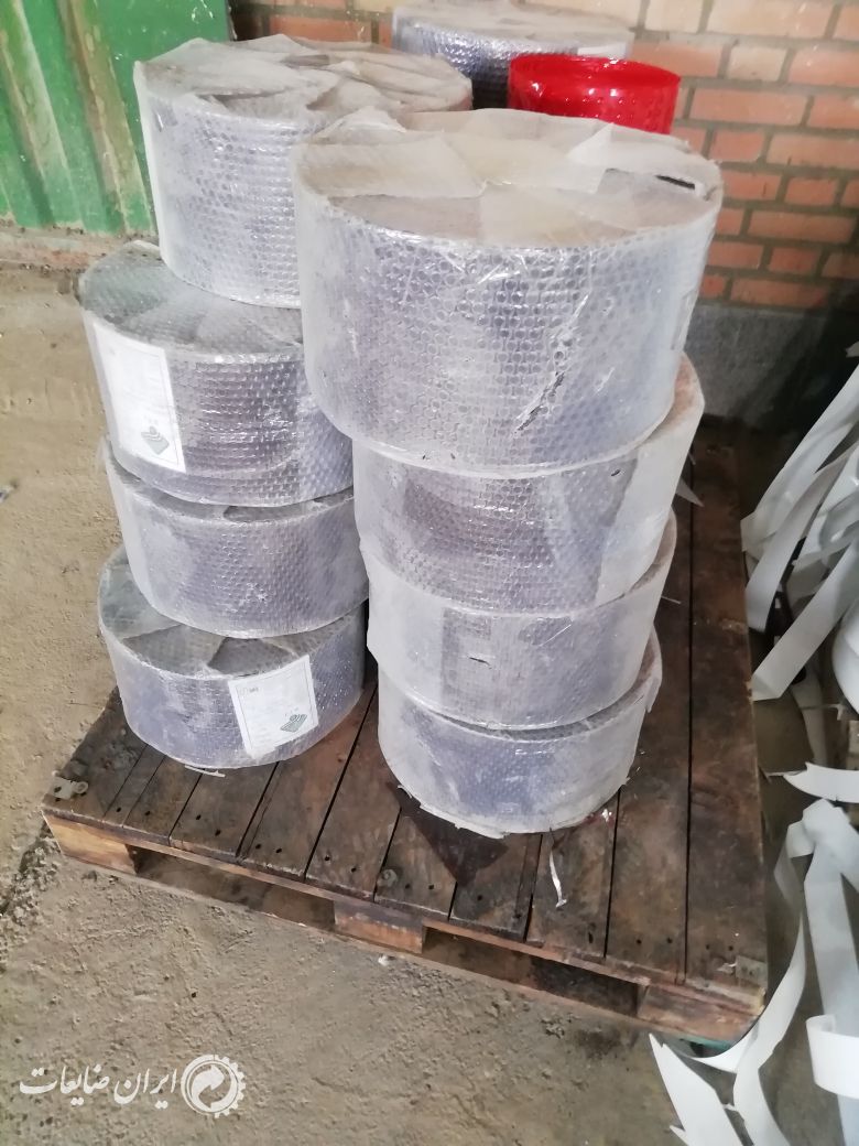 رول ورق pvc وکیوم پلمپ 20 سانت قهوه ای شفاف