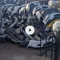 حدود ده تن سپر پلاستیکی ضایعاتی