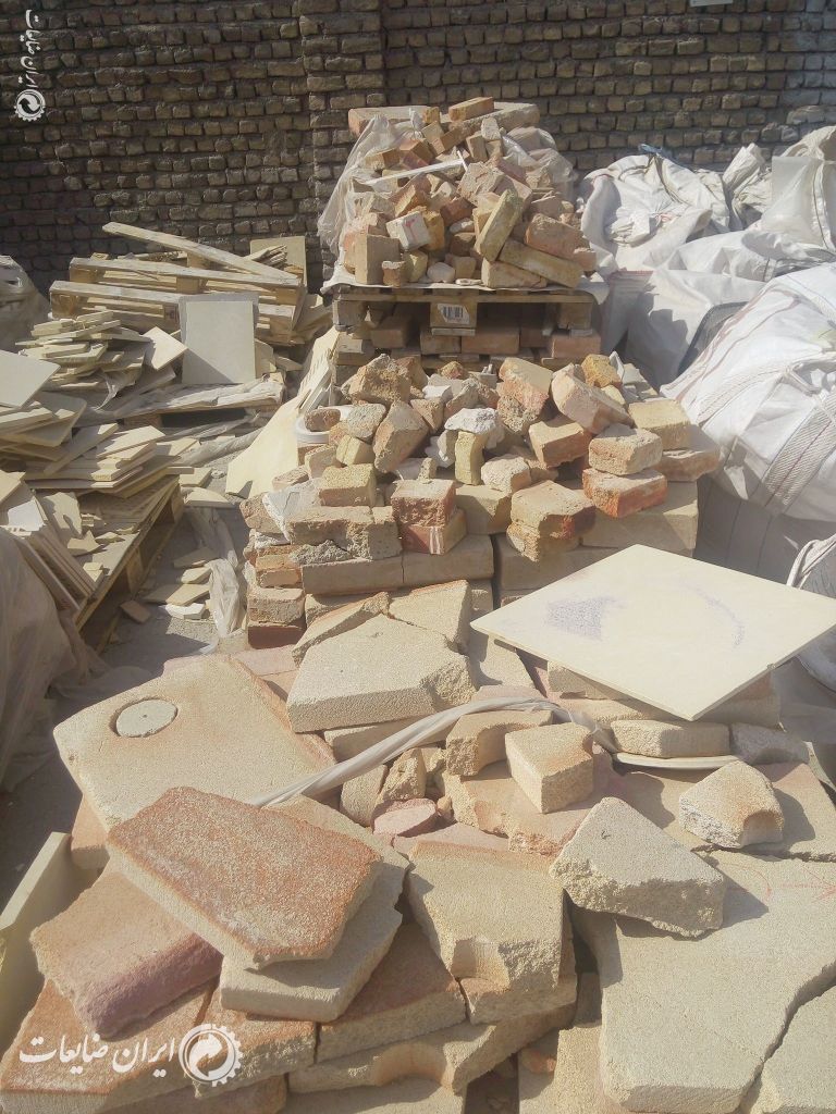 فروش کاشی مسجدی سفال سی ان سی شده پشم سننسوز