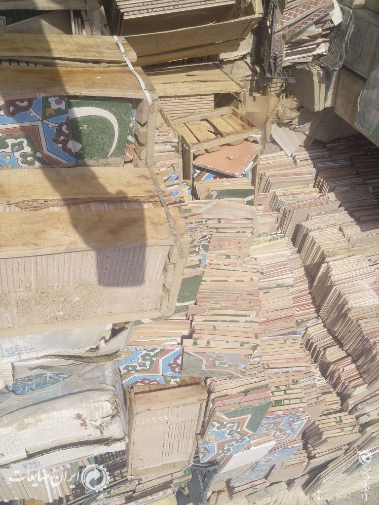 فروش کاشی مسجدی سفال سی ان سی شده پشم سننسوز