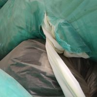 فروش تور پرده سفید پلی استر ولبه پارچه مشکی وسفید