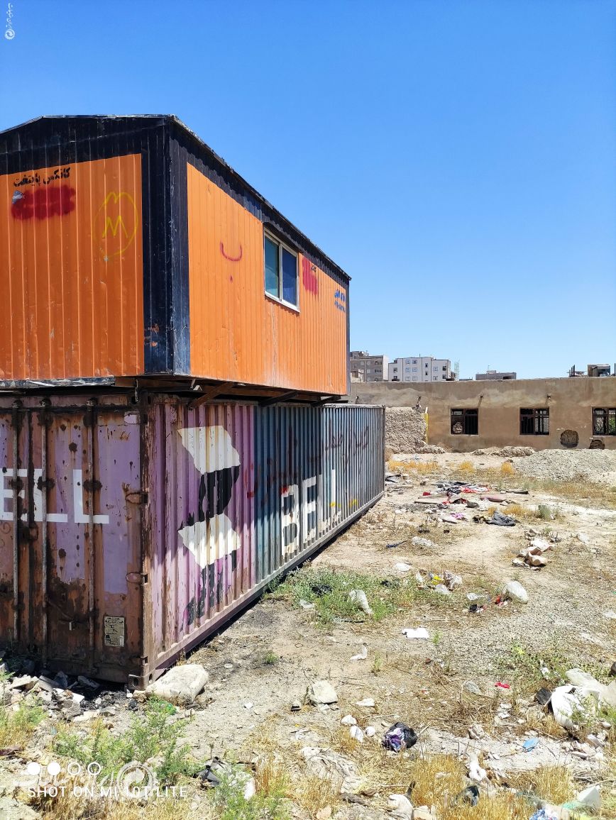 کانتینر 40 فوت کانکس 14متری جفت باهم
