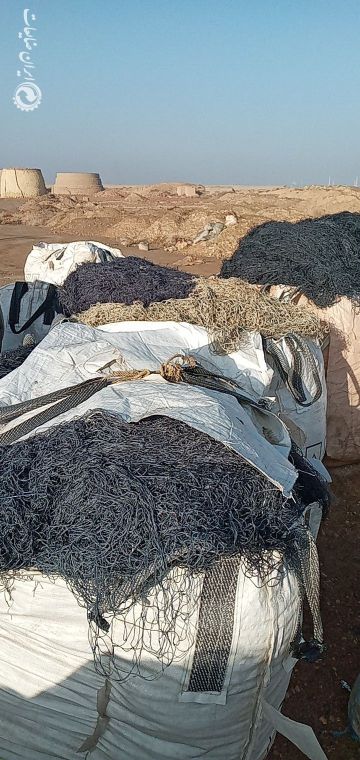 فروش پلی استر(تور ماهیگیری) تمیز بدون طناب