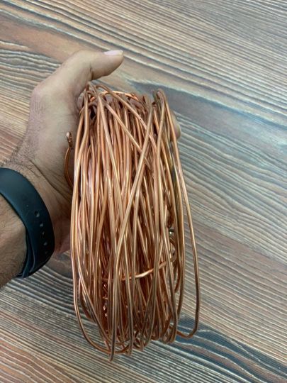 سیم مس پوست شده و سوخته