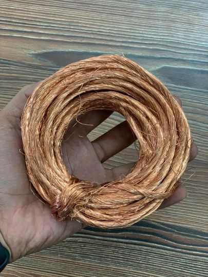 سیم مس پوست شده و سوخته