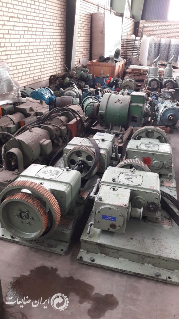 موتورهای مستعمل DC و  AC و موتور گیربکس