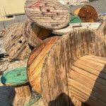 فروش قرقره چوبی باز شده