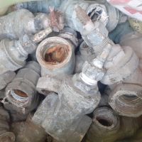 شیرالات برنجی،تمیز شده
