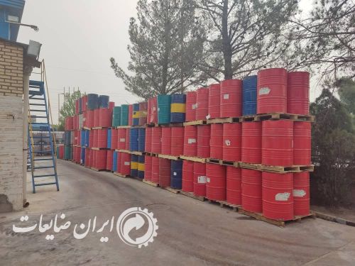مزایده بشکه و ضایعات چوب و حلال
