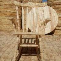 صندلی راک چوبی