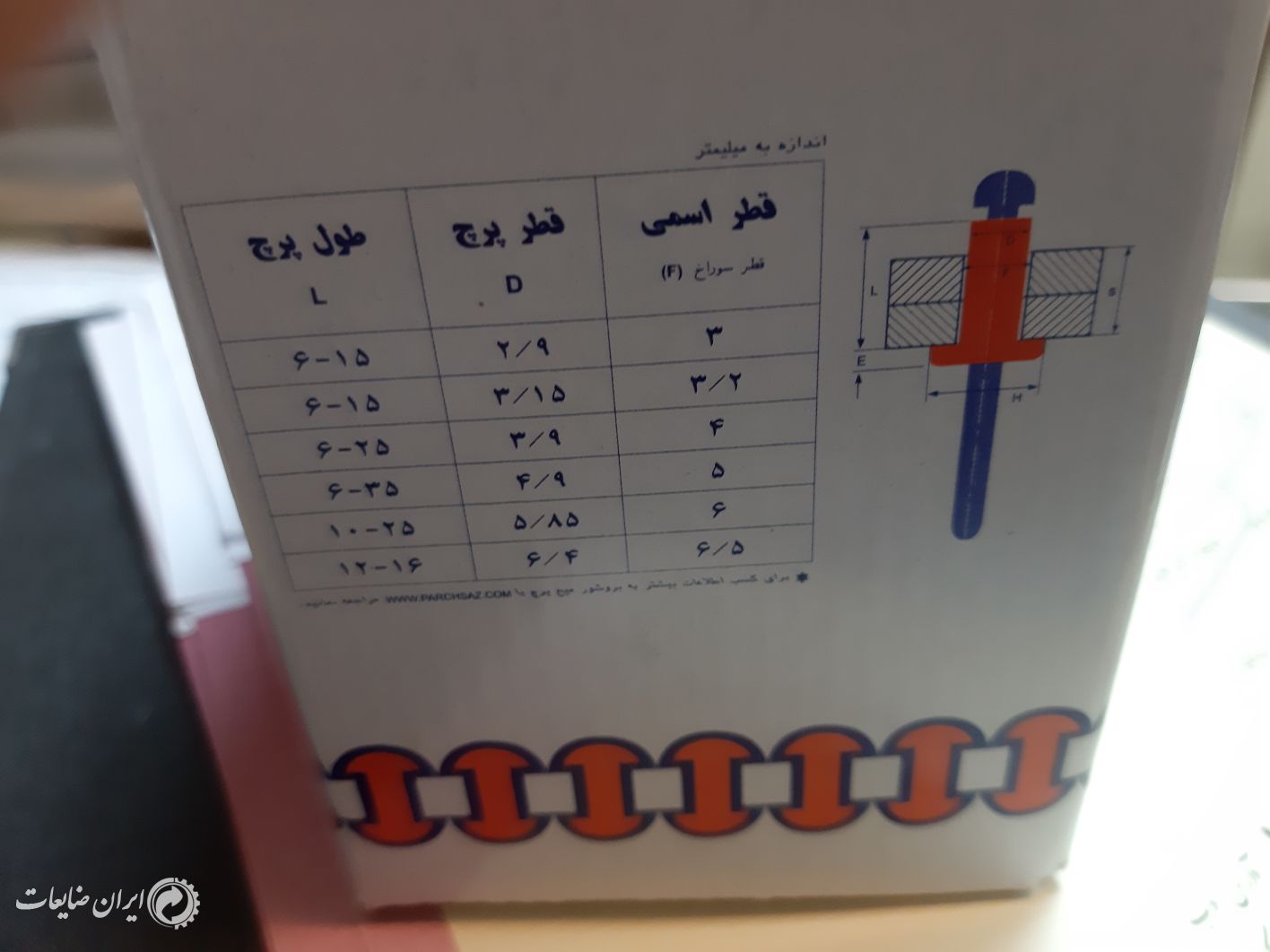 خرید میخ پرچ