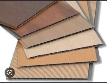 ضایعات پنل دیوار و ابزار pvc سفید زرد